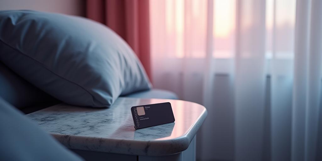 Soft abstract representation of data security and hospitality